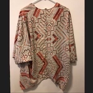 Tribal print kimono